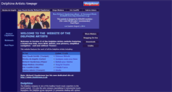 Desktop Screenshot of delphine-artists.co.uk